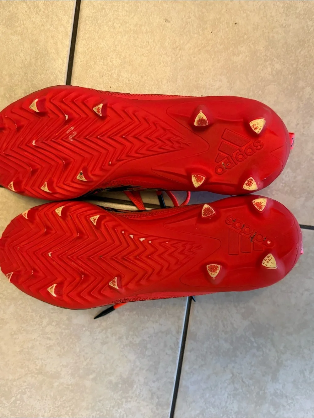 Adidas Adizero 12.0 Poison Red/Black Football/Soccer Cleats Men’s Size 10US